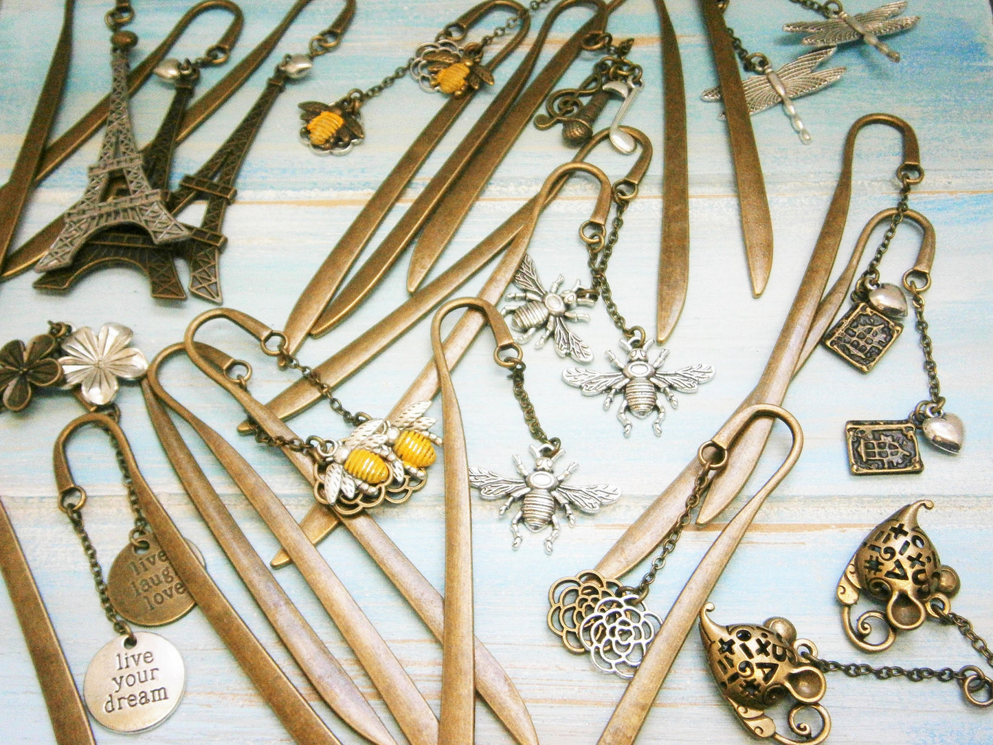 Bookmark with a Antique Silver Bumble Bee/Book Lover Bookmark/Bumble Bee Lover Bookmark/Bee Lover/Bookmarks for Books/Book Lover/Bookmark