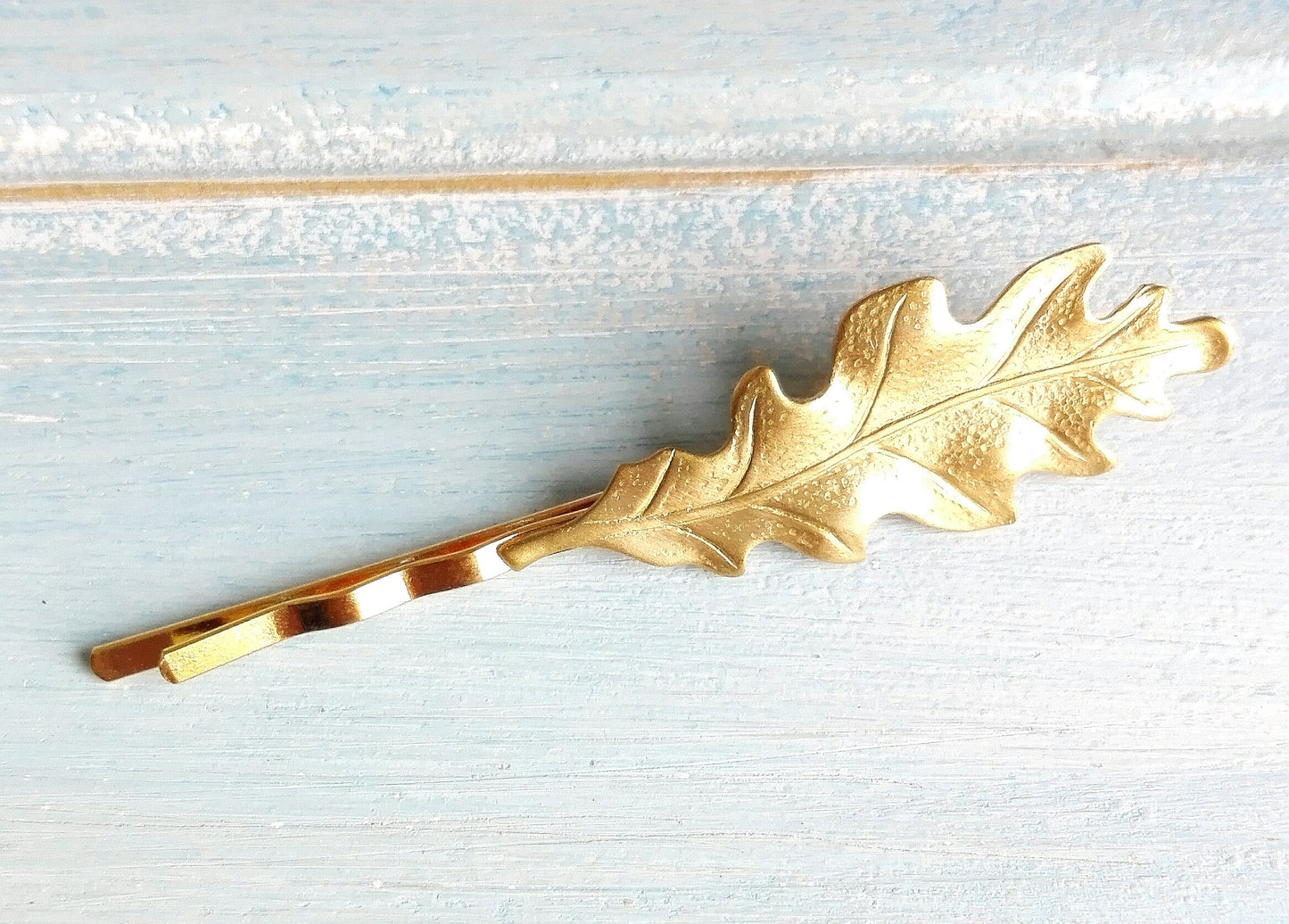 Leaf Hair Pin Gold/Leaf Bobby Pin/Leaf Hair Clip/Woodland Leaf Hair Pin/Woodland Hair Clip/Nature Hair Clip/Wedding Hair Accessories