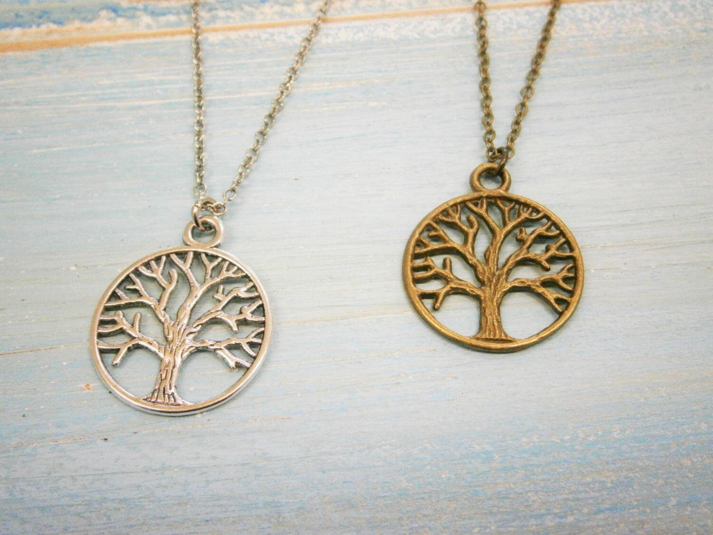 Antique Silver Filigree Small Round Tree of Life Necklace Charm/Boho Necklace/Nature Necklace/Woodland Jewellery/Nature Jewellery