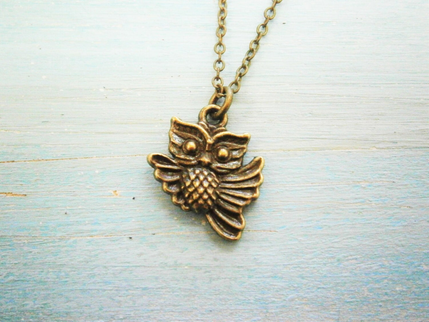 Antique Bronze Owl Charm Necklace/Boho Necklace/Nature Necklace/Woodland Jewellery/Owl Jewelry/Nature Jewelry/Boho Jewelry/Bridesmaid Gift.