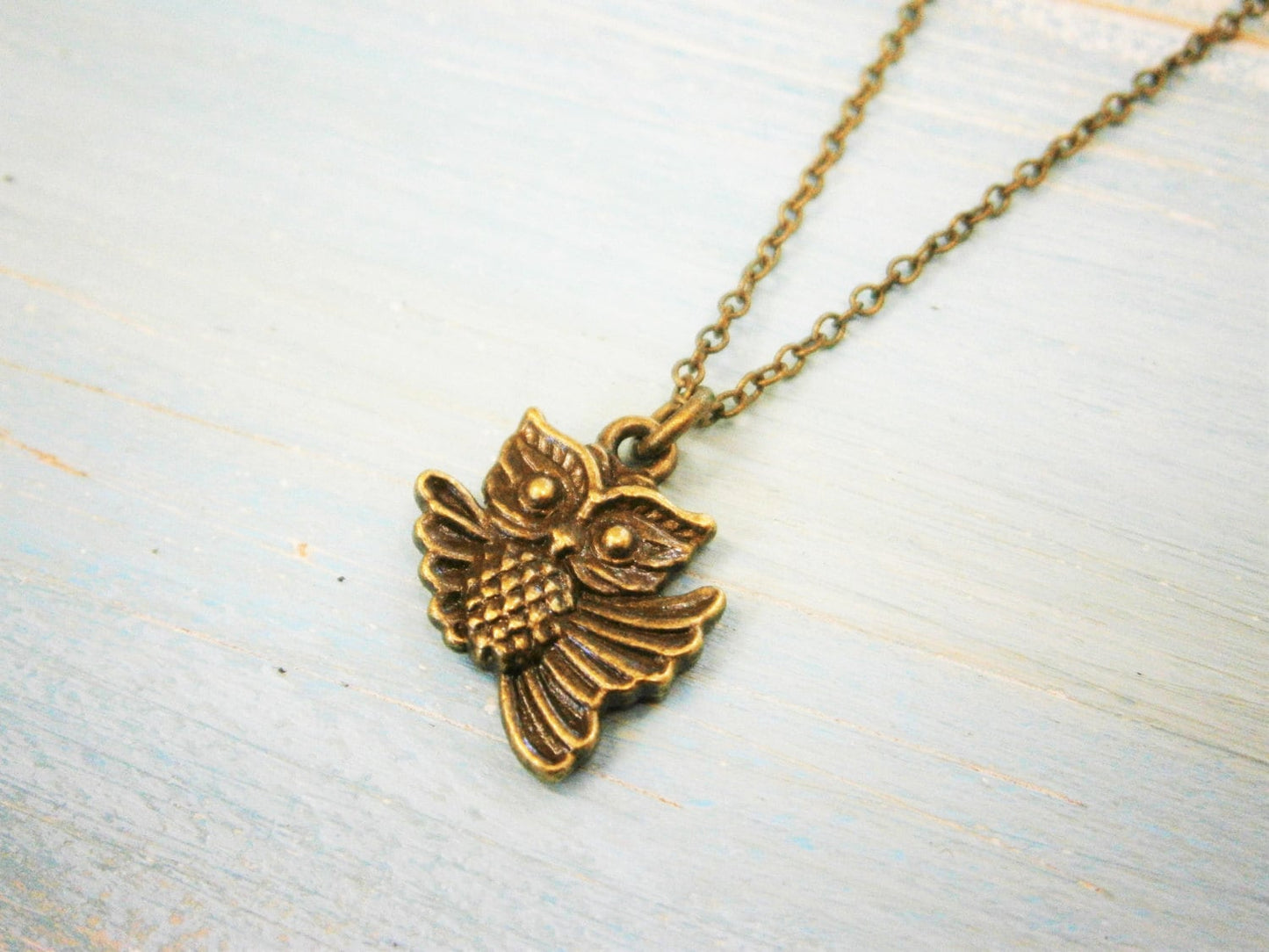 Antique Bronze Owl Charm Necklace/Boho Necklace/Nature Necklace/Woodland Jewellery/Owl Jewelry/Nature Jewelry/Boho Jewelry/Bridesmaid Gift.